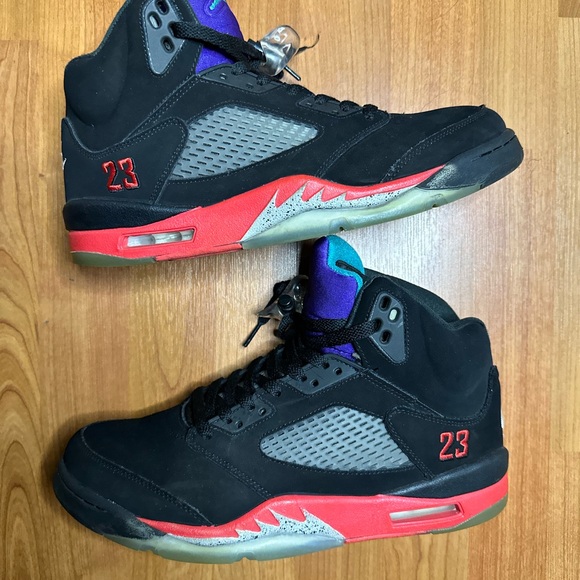 Nike Black and Purple Sneakers with Teal Highlights main image 5